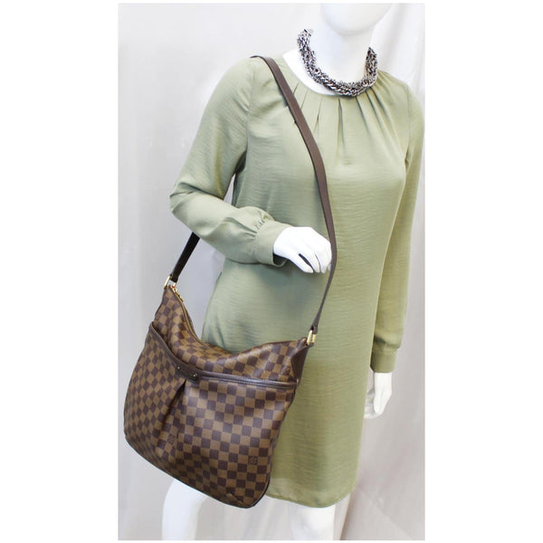 LOUIS VUITTON Bloomsbury GM Damier Ebene Shoulder Crossbody Bag Brown-US