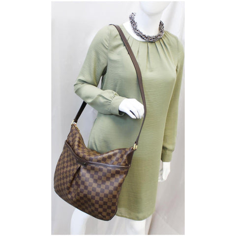 LOUIS VUITTON Bloomsbury GM Damier Ebene Shoulder Crossbody Bag Brown-US
