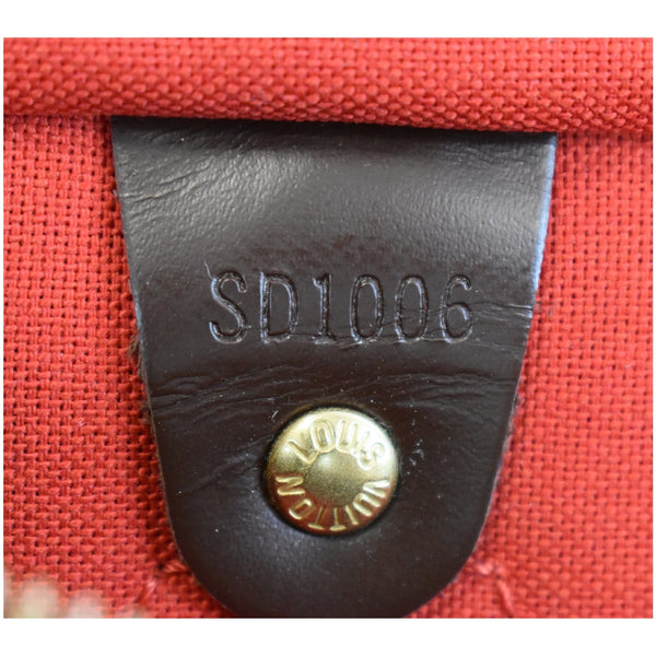 LOUIS VUITTON Speedy 30 Damier Ebene Satchel Handbag Brown