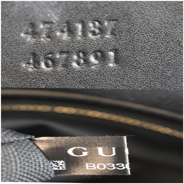 GUCCI GG Supreme Square Messenger Bag Black 474137