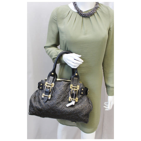 LOUIS VUITTON Motard Biker Black Monogram Satchel Bag-US