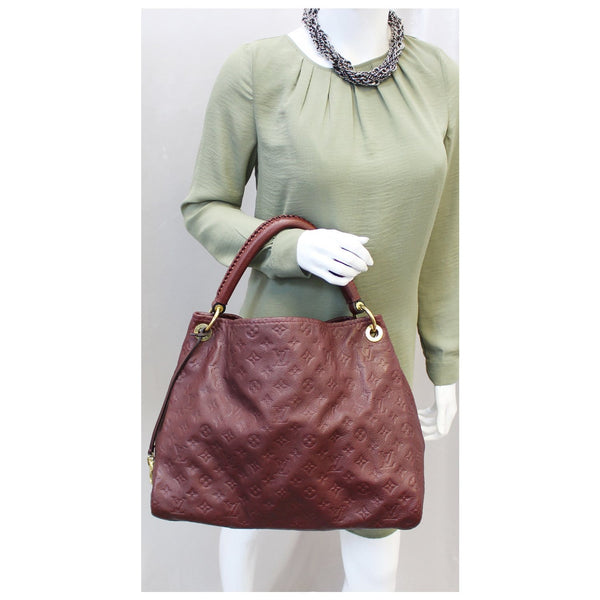 Louis Vuitton Artsy MM Monogram Empreinte Shoulder Bag - leather