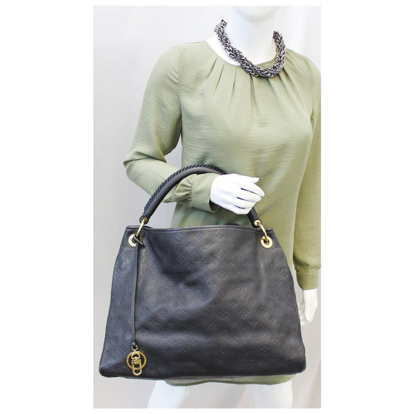 Louis Vuitton Artsy MM Empreinte Blue Infini Monogram Shoulder Bag
