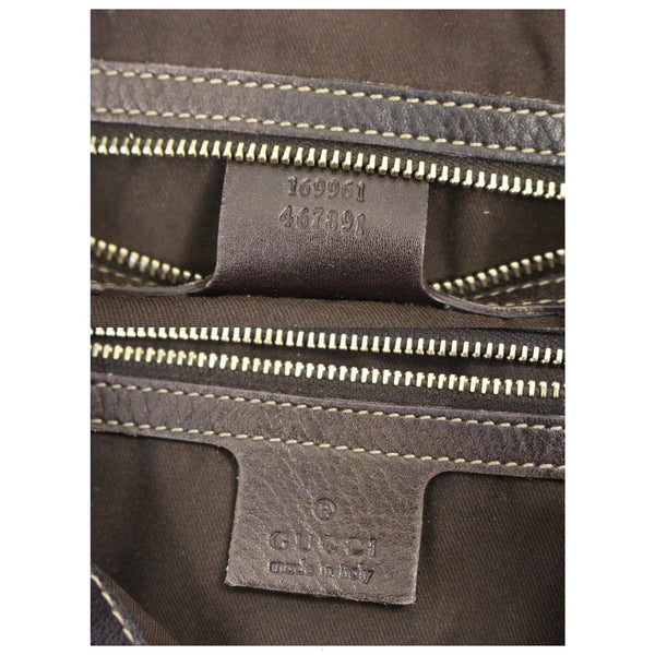 GUCCI GG Canvas Peggy Medium Bamboo Top Handle Bag Brown-US