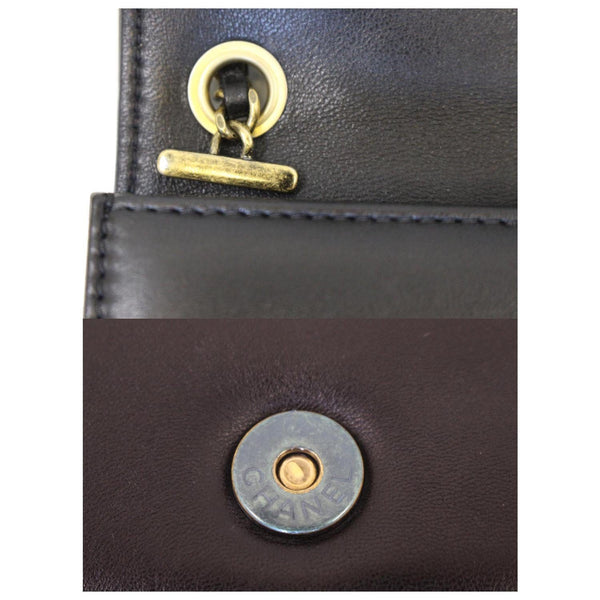 CHANEL Boy Brick Flap Black Leather Shoulder Bag-US