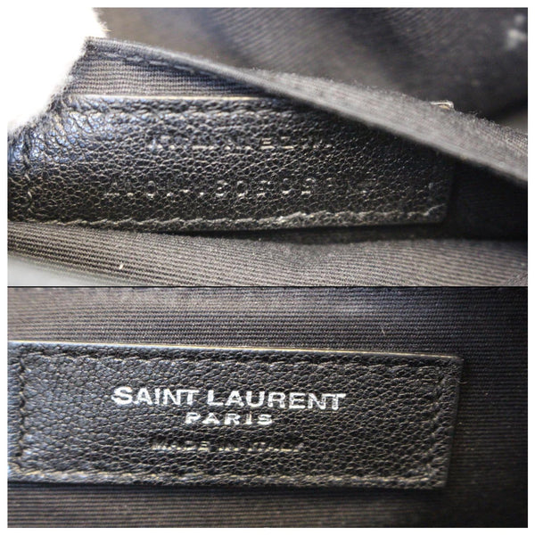 YVES SAINT LAURENT Toy City Embroidered Leather Backpack Bag Black-US