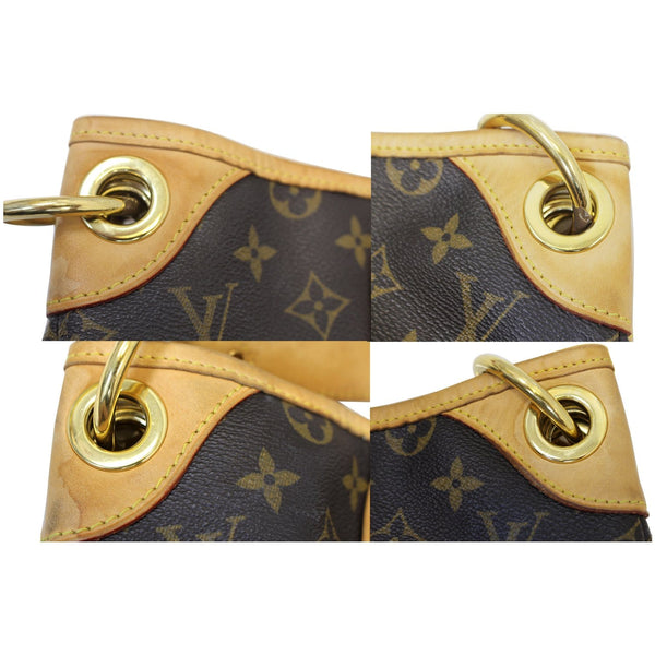 LOUIS VUITTON Galliera PM Monogram Canvas Shoulder Handbag Brown-US