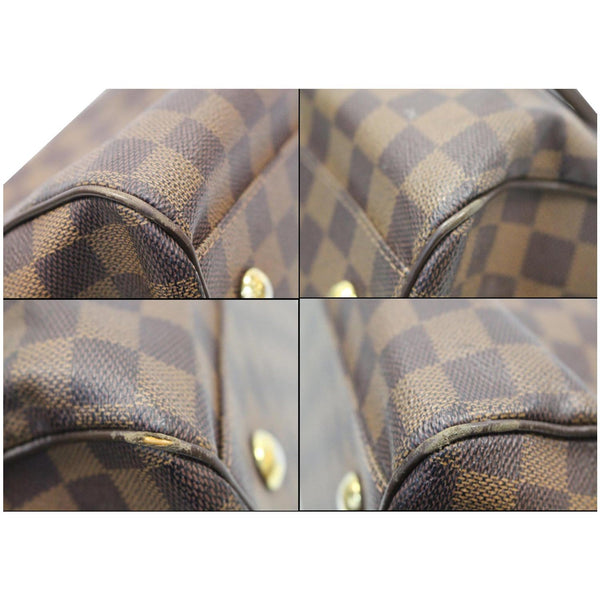 LOUIS VUITTON Trevi GM Damier Ebene Shoulder Handbag Brown