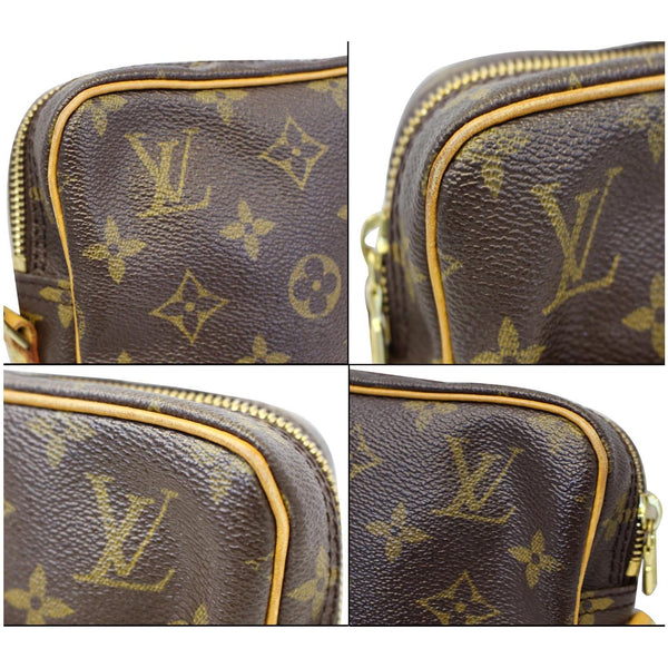 LOUIS VUITTON Danube Monogram Canvas Crossbody Bag Brown-US