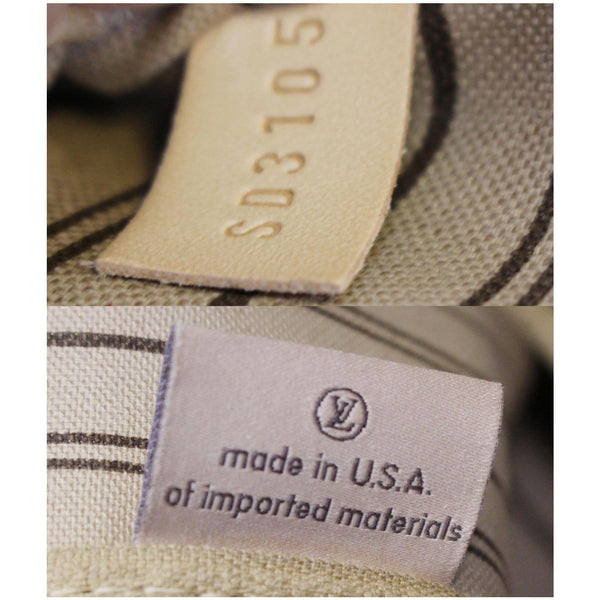 Louis Vuitton Neverfull MM Monogram tote Bag - lv tag