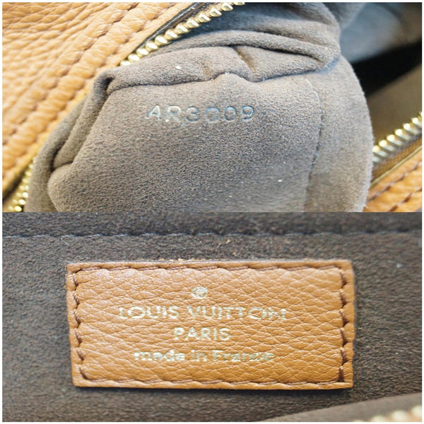 LOUIS VUITTON Lunar PM Mahina Leather Shoulder Bag Brown