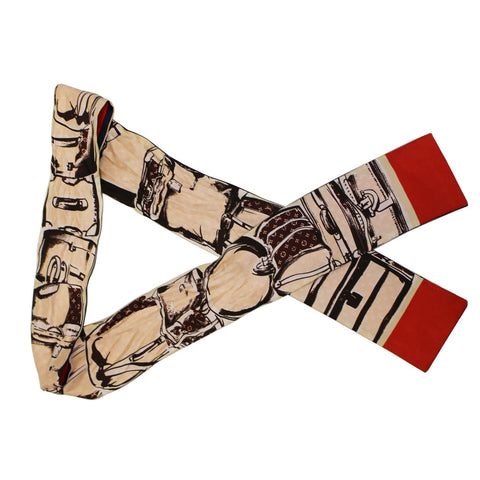 LOUIS VUITTON Silk Monogram Trunks Bandeau Brown-US