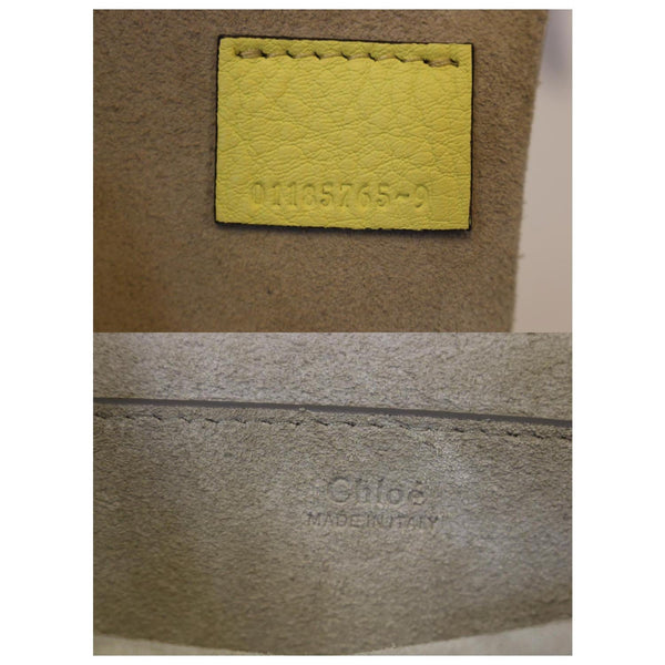 Chloe Crossbody Bag Calfskin Suede Small Pixie - logo