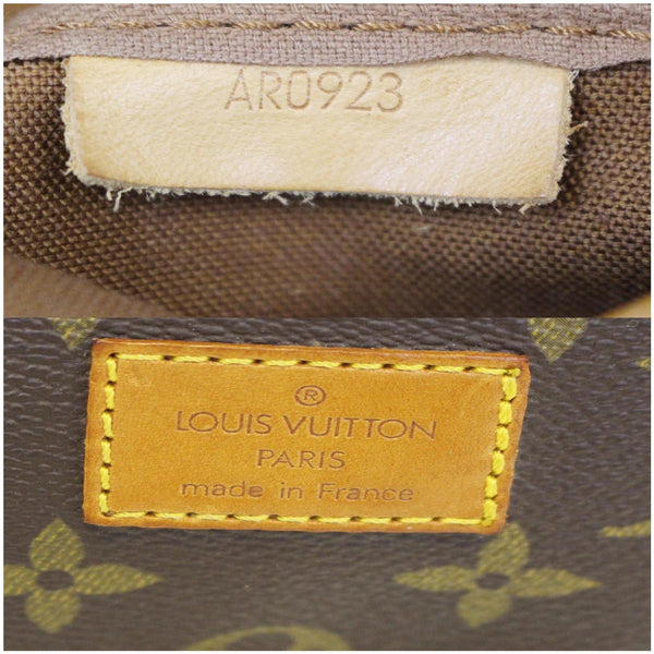 LOUIS VUITTON Saumur 35 Monogram Canvas Shoulder Bag Brown
