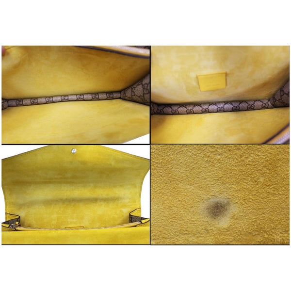 GUCCI Dionysus Small GG Supreme Canvas Shoulder Bag Beige 400249