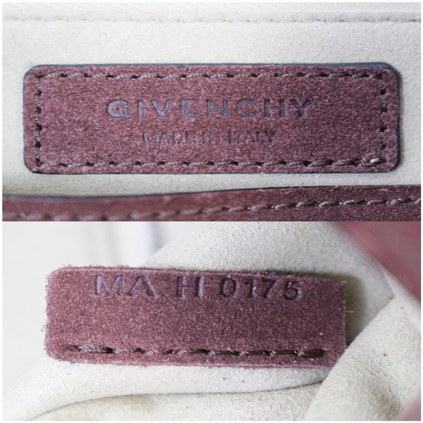 GIVENCHY Medium Shark Suede Leather Satchel Bag Red