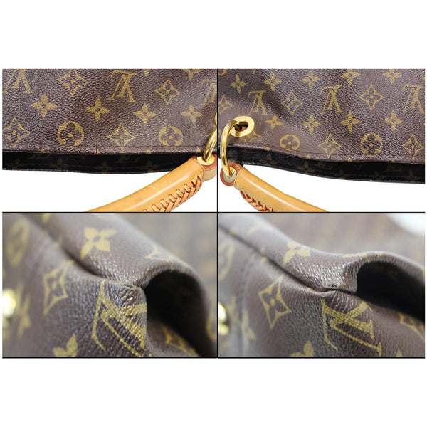 LOUIS VUITTON Artsy MM Monogram Canvas Shoulder Bag Brown
