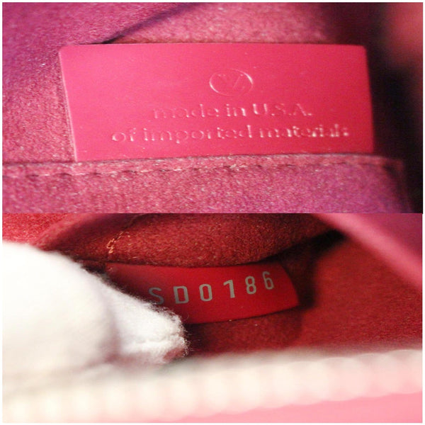 LV Alma BB Epi Leather Satchel Crossbody Bag- serial