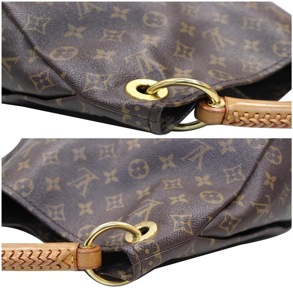 LOUIS VUITTON Artsy MM Monogram Canvas Shoulder Bag Brown