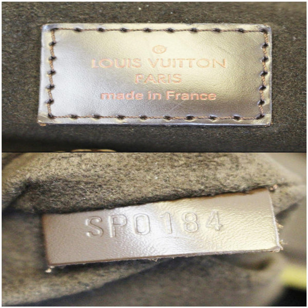 LOUIS VUITTON Damier - Portobello Ebene Shoulder Handbag - bag tag
