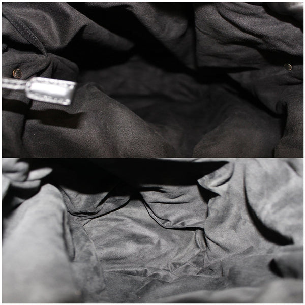 YVES SAINT LAURENT Teddy Canvas/Leather Drawstring Shopping Tote Black - Last Call