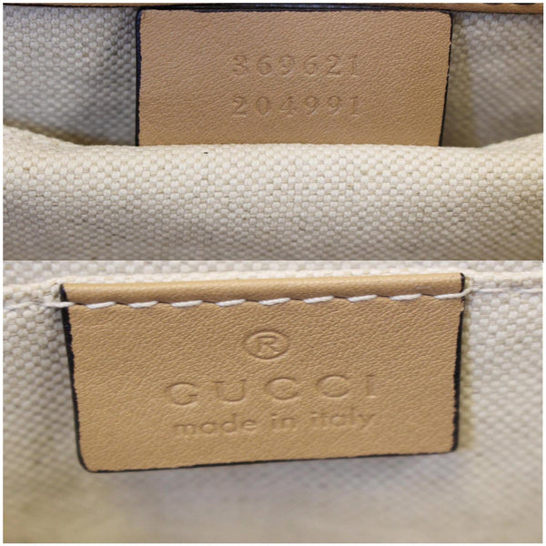 GUCCI Emily Guccissima Leather Chain Shoulder Bag Rose Beige 369621