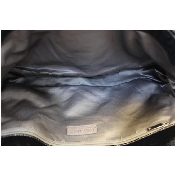 Chanel Single Flap Bag Quilted Pattern Jumbo Black - interior