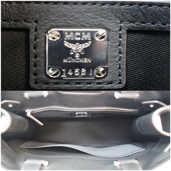 MCM Essential Visetos Coated Canvas Tote Bag Black