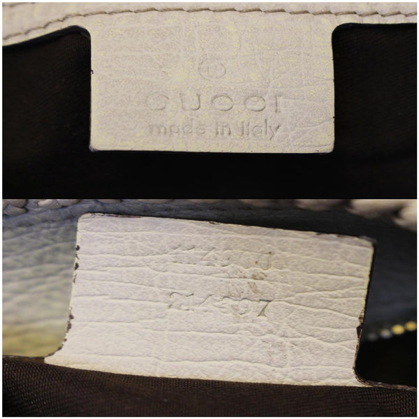 GUCCI Horsebit GG Canvas Large Hobo Bag Beige/White 114900