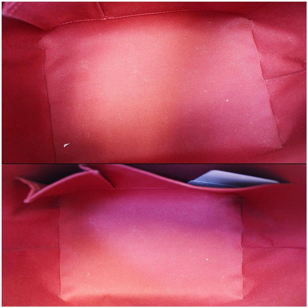 LOUIS VUITTON Bellevue PM Vernis Leather Satchel Bag Pomme D'Amour