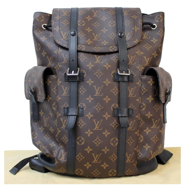 Lv Christopher PM Monogram Macassar bag-front