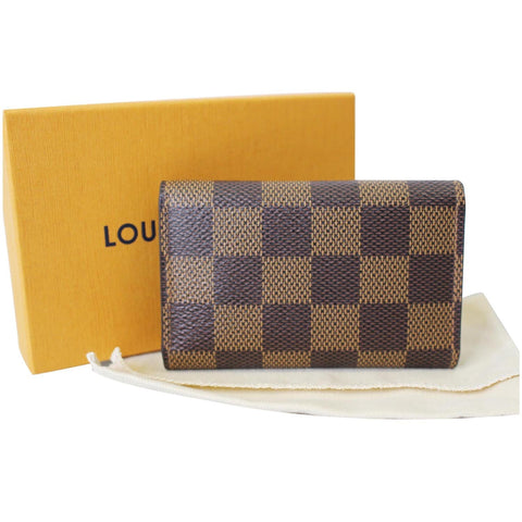 Louis Vuitton Damier Ebene 6 Key Holder Brown full view