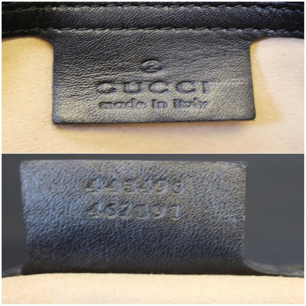 GUCCI GG Marmont Matelasse Leather Shoulder Bag Black 443496