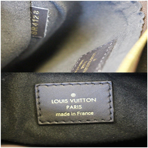 LOUIS VUITTON Flower Monogram Canvas Tote Bag Brown