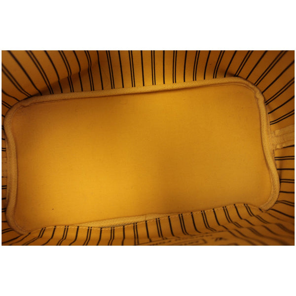 LOUIS VUITTON Neverfull MM Monogram Canvas Tote Bag Brown/Yellow