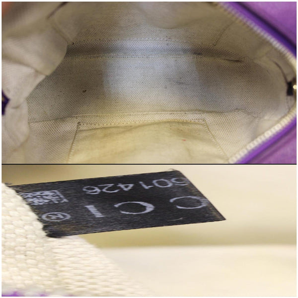 Gucci Crossbody Bag Soho Disco Pebbled Leather - interior