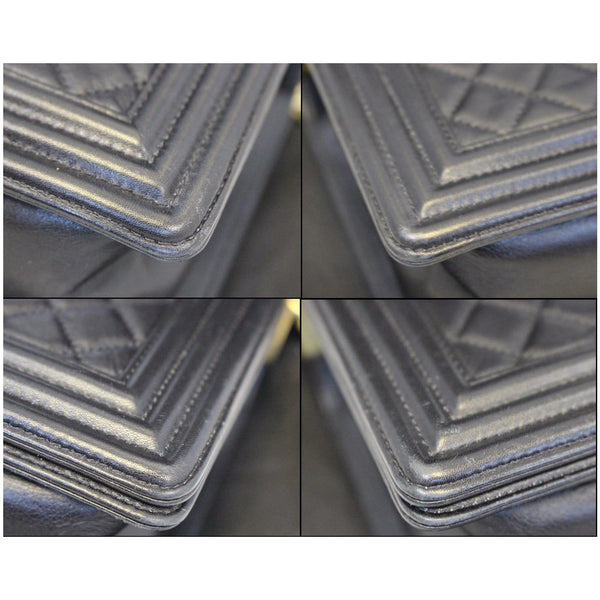 Chanel Le Boy Medium Flap Bag Caviar Leather Black for sale online