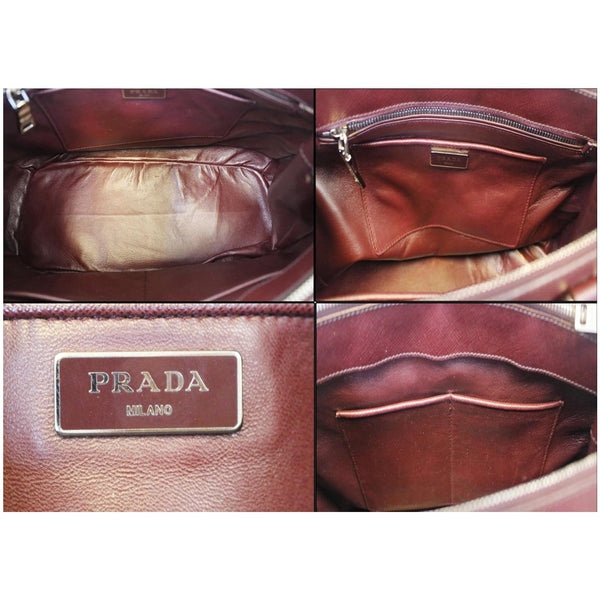 Prada Large Saffiano Leather Tote Shoulder Bag - Collage