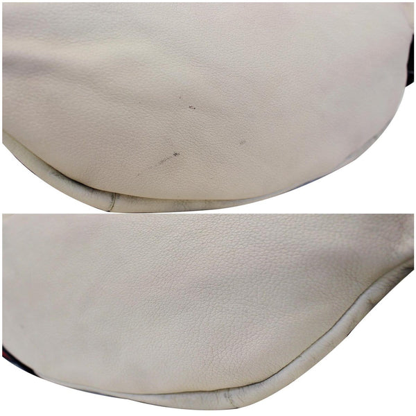 GUCCI Print Leather White Belt Waist Bum Bag Medium 530412