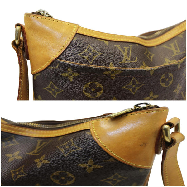 LOUIS VUITTON Odeon MM Monogram Canvas Shoulder Bag Brown