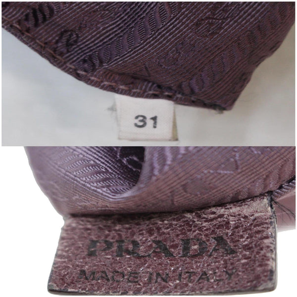 PRADA Cervo Lux Chain Shoulder Bag Purple