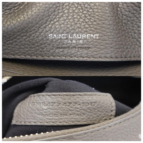 YVES SAINT LAURENT Sac de Jour Small Grained Leather Shoulder Bag Grey-US