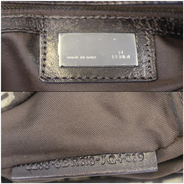 FENDI Zucchino Canvas Crossbody Bag Brown-US