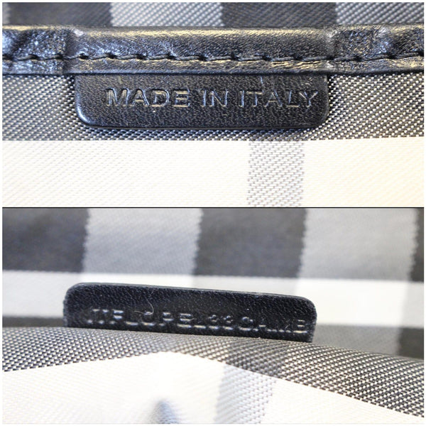 BURBERRY Studded Leather Satchel Shoulder Bag Black-US