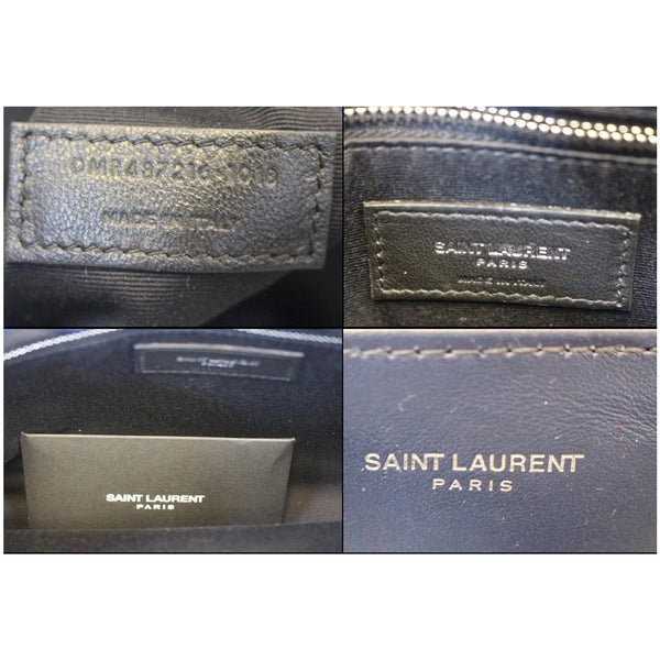 YVES SAINT LAURENT Matelasse Loulou Monogram Calfskin Shoulder Bag Blue