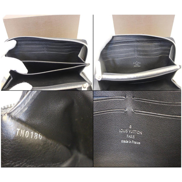 LOUIS VUITTON Mahina Noir Zippy Wallet Noir Black-US