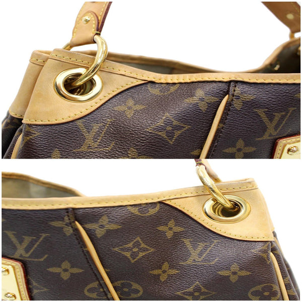 LOUIS VUITTON Galliera PM Monogram Canvas Shoulder Tote Bag Brown