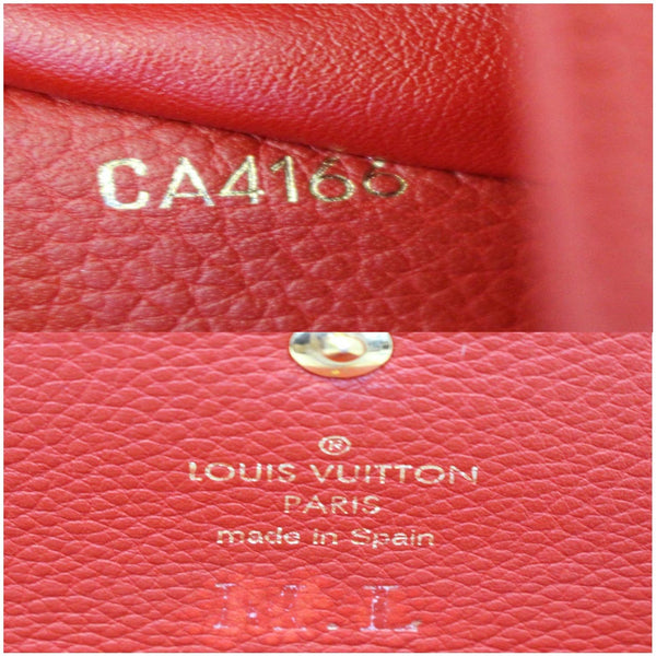 LOUIS VUITTON Scarlet Monogram Empreinte Wallet Red