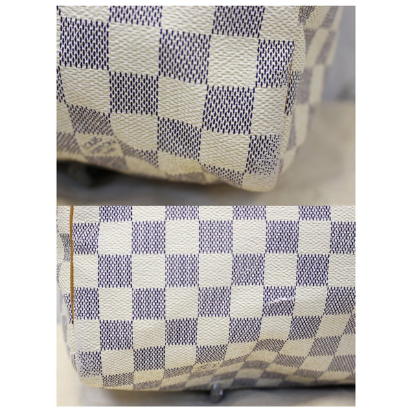 LOUIS VUITTON Speedy 30 Damier Azur Satchel Handbag