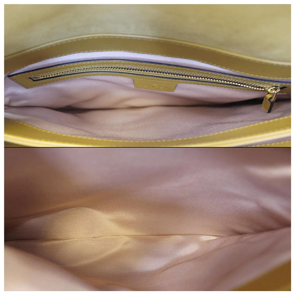 GUCCI Arli Medium Suede Leather Shoulder Crossbody Bag Mustard Yellow